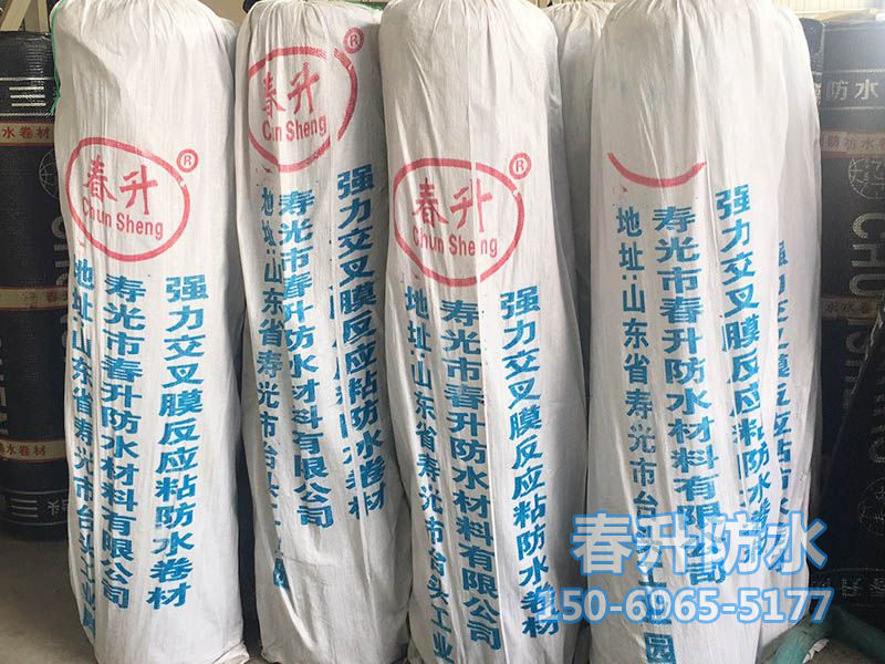 反應(yīng)粘結(jié)型濕鋪、預(yù)鋪高分子自粘防水卷材
